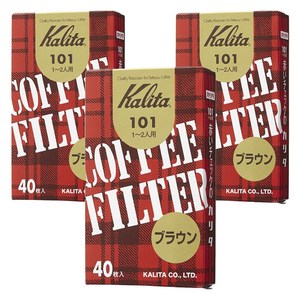 칼리타 커피 필터 브라운 1-2인용 101