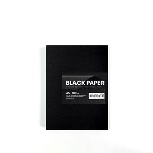 sta staed 두꺼운 검정 종이 (Black Pape), 200g A5 100매