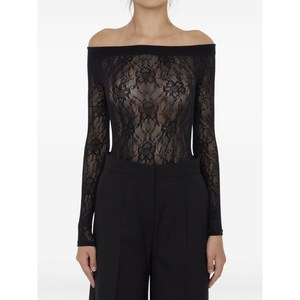 생로랑 플로럴 패턴 바디수트