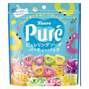 칸로 퓨어링 소다 파티 팩 피치 + 그레이프 + 멜론 +키위 + 오렌지 + 체리 맛, 156g, 1개
