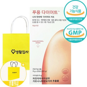 NEW Dr.blet 닥터블릿 푸응다이어트 복숭아맛 + 쇼핑백, 생활집사선물가방, 1박스, 20회분