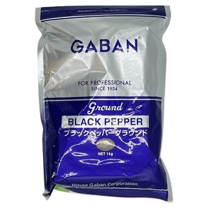 가반 포 프로페셔널 블랙 페퍼 그라운드 백, 1kg, 1개