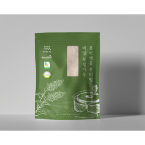 봉평 청년 농부 맷돌 우리밀 메밀부침 가루 1kg [원산지:국산], 1개