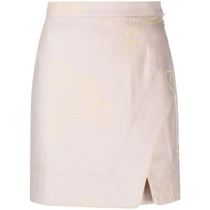 비비안웨스트우드 리타 구체 프린트 랩 스커트