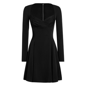 돌체앤가바나 스윗하트 네크라인 플레어 드레스, 블랙계열, Italy 38(KR 33)