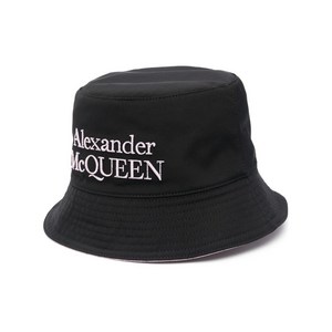 알렉산더맥퀸 로고 자수 버킷 햇, M(KR 600), 블랙계열