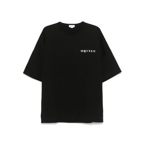 알렉산더맥퀸 맥퀸 로고 티셔츠, 블랙계열, Standard M
