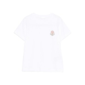 몽클레르 로고 디테일 크루 넥 티셔츠, 화이트계열, Standard L(KR 77)
