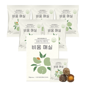 아너스블루 비움매실 똥매실 발효매실 5일분, 55g, 1박스