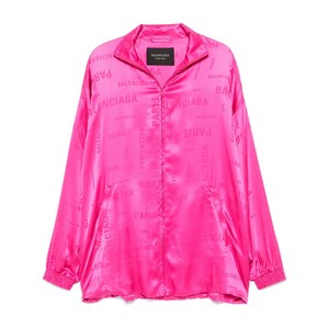 발렌시아가 로고 자카드 스웨트셔츠