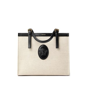 베르사체 리비에르 캔버스 토트 백