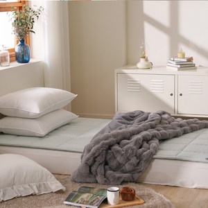 24년 한일 달잠 천연 100% 양모 인체감지 탄소매트 양모달잠 파스텔민트, 싱글 (110x200cm)