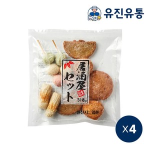 일본 어묵 와카메 이자카야 오뎅 수제어묵 어묵꼬치 어묵탕 오뎅탕 캠핑요리, 318g, 4개