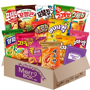 스낵 13종세트 1호{새우깡+양파링+바나나킥+꿀꽈배기+자갈치+감자깡+고구마깡+오감자+꼬북칩+스윙칩+왕고래밥+눈을감자+꼬깔콘}+메세지카드