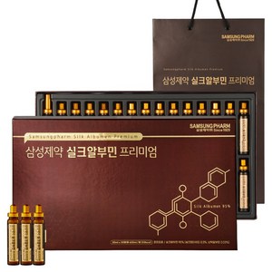 삼성제약 실크알부민 95% 프리미엄 쇼핑백증정 마시는 알부민 영양제 비타민, 20ml, 30개