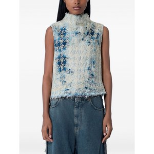 디젤 디스트레스드 탑, 베이지계열+블루계열, Italy 36(KR 33-44)