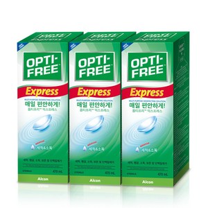 옵티프리 익스프레스 렌즈 세정액, 470ml, 3개