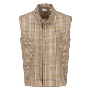 버버리 체크 민소매 탑