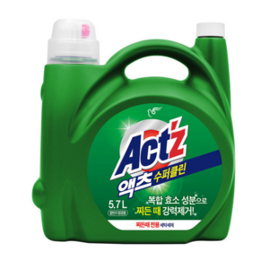 액츠 수퍼클린 액상세제 본품, 5.7L, 1개