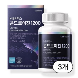 킵유어핏 미국산 저분자 상어연골 콘드로이친 1200 MBP 식약처 HACCP 인증, 60정, 3개