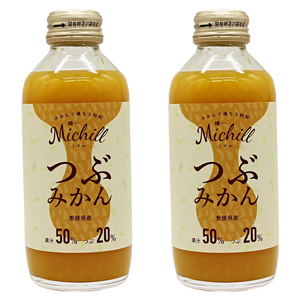 히메이치 에히메현 미치르 알갱이 귤 주스, 175ml, 2개