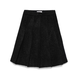 셀린느 플리츠 부클레 미니 스커트, 블랙계열, FR 36(KR 44)