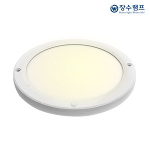 장수 LED 엣지 원형 사각 센서등 현관등 복도등 계단등 20W 8인치, 전구색, 1개