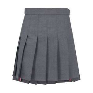 톰 브라운 RWB 플리츠 미니 스커트, 그레이계열, Italy 34(KR 22)