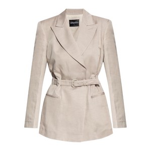 엠포리오아르마니 벨트 재킷, 베이지계열, Italy 38(KR 44)