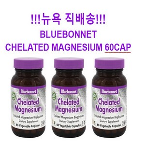 bluebonnet 블루보넷 킬레이트 마그네슘, 60정, 3개