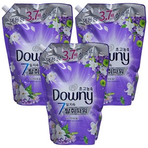 다우니 초고농축 7일지속 탈취파워 섬유유연제 화이트티와 릴리 리필