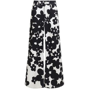 마르니 플로럴 프린트 플레어 팬츠