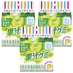 메이지 과즙구미 스마트팩 머스캣 12개입, 163g, 3개