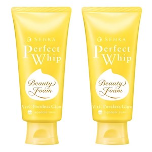센카 퍼펙트 휩 뷰티 비타민C 포어레스 글로우 폼 재패니즈 유자, 100g, 2개