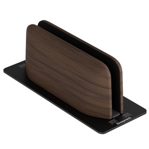 Ekeepment 우드클램쉘 노트북 태블릿 수직 세로 클램쉘 거치대 Slot1