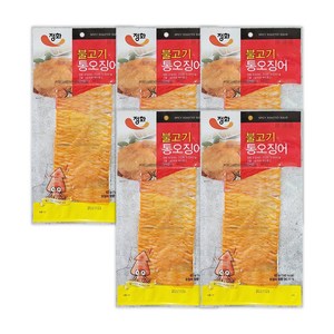 정화 불고기통오징어 55g x 5봉, 5개