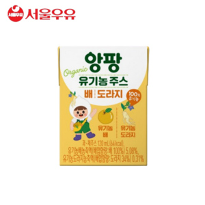 서울우유 앙팡 유기농 배도라지 주스, 34개, 120ml