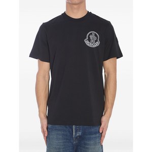 몽클레르 로고 프린트 티셔츠, 블랙계열, Standard XL(KR 104-185)