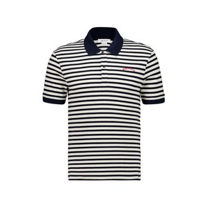 알렉산더맥퀸 스트라이프 폴로 셔츠, 화이트계열+블루계열, Standard L