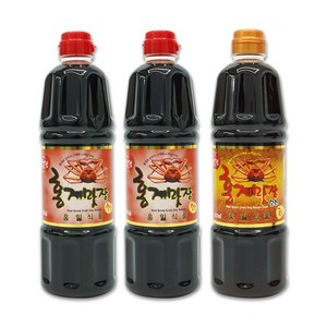 홍게맛장 소스 레드 900ml x 2개 + 홍게맛장 소스 골드 900ml 홍게 조미료 맛간장, 1세트, 2700ml