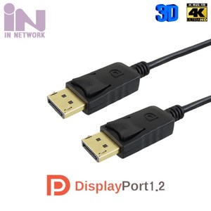 인네트워크 DisplayPot 1.2 M M 케이블 IN-DP12V01, 1개, 1m