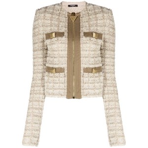 발망 트위드 집업 재킷, 그린계열, France 38(KR 66)