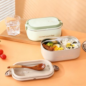 SMABAT 전기 보온 도시락통 휴대용 스텐 밀폐 도시락 반찬통 전기가열 스텐 보관용기
