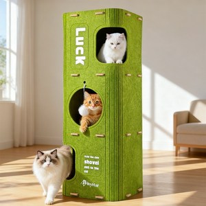 Anystar 다층의 고양이 숨숨집 고양이 캣타워 고양이 집 고양이 장난감