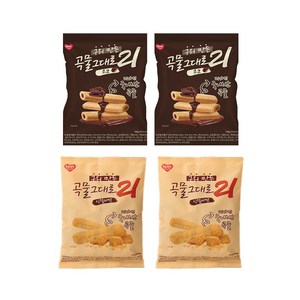 구워만든 곡물그대로 21 크리스피롤 4봉 (인절미2 + 초코2), 150g, 1개
