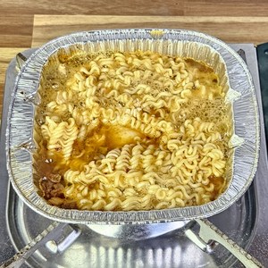 즉석라면용기 사각라면 은박라면용기 알루미늄용기 일회용냄비 뽀글이 뽀그리 PC방 한강 직화, 1개, 100개입