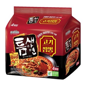 틈새라면 팔도 고기짬뽕 120g, 4개