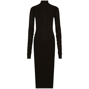 돌체앤가바나 레이스 패널 미디 드레스