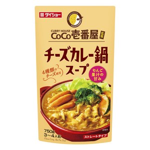 CoCo Ichibanya 치즈 카레 나베 스프 스트레이트 타입, 750g, 1개