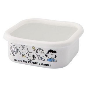 다마하시 피너츠 스누피 법랑 사각 밀폐용기 L 950ml 일본제